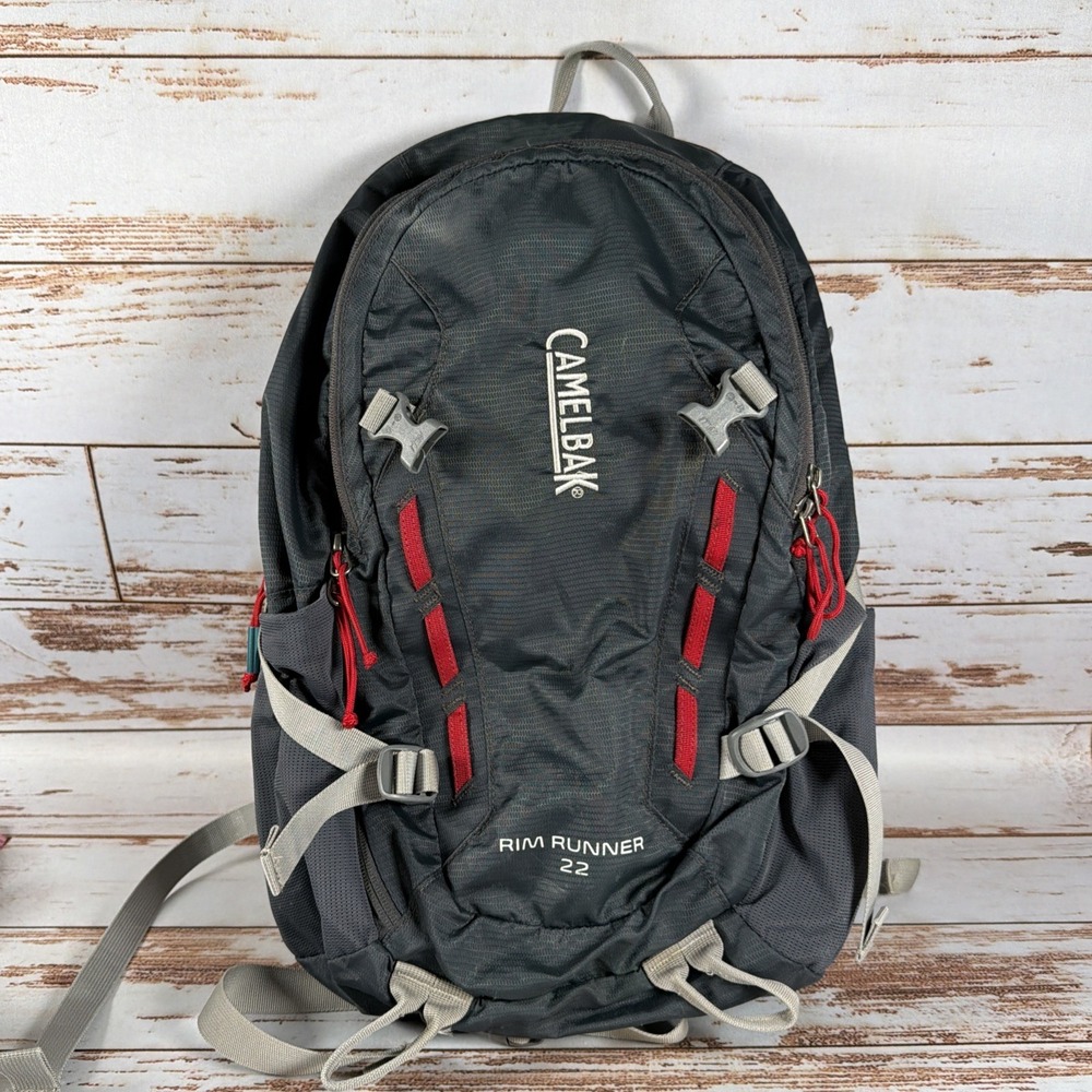 CamelBak Rim Runner 22 Hiking Daypack 22L Gray/Red No Hydration Pak